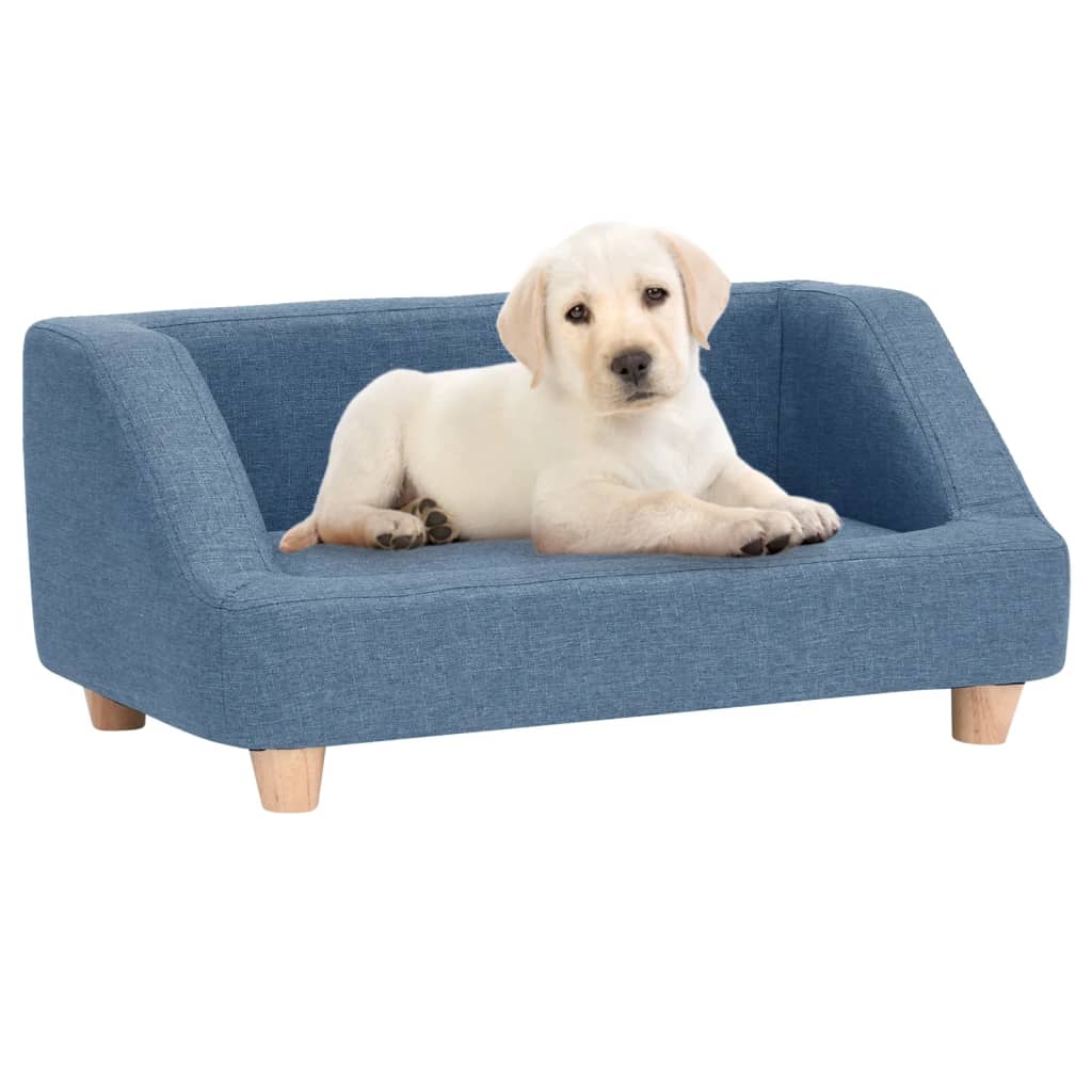 "vidaXL Koiran sohva sininen 95x63x39 cm pellava"