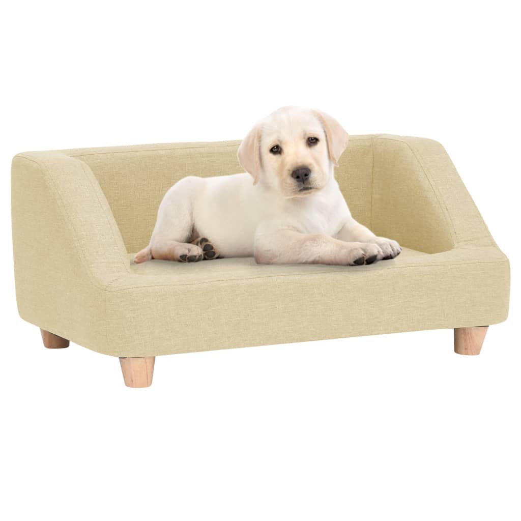 vidaXL Koiran sohva kerma 95x63x39 cm pellava