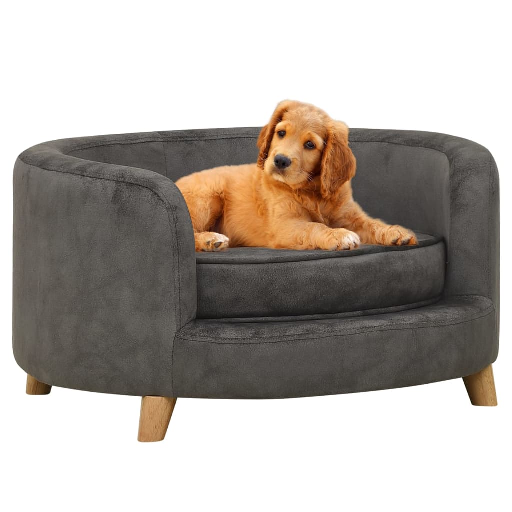 vidaXL Koiran sohva harmaa 69x69x36 cm plyysi