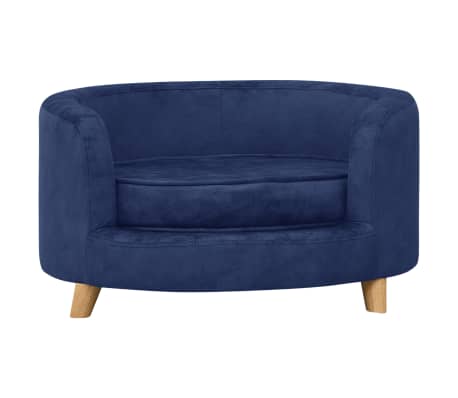 vidaXL Lova &scaron;unims, mėlynos spalvos, 69x69x36cm, pliu&scaron;as