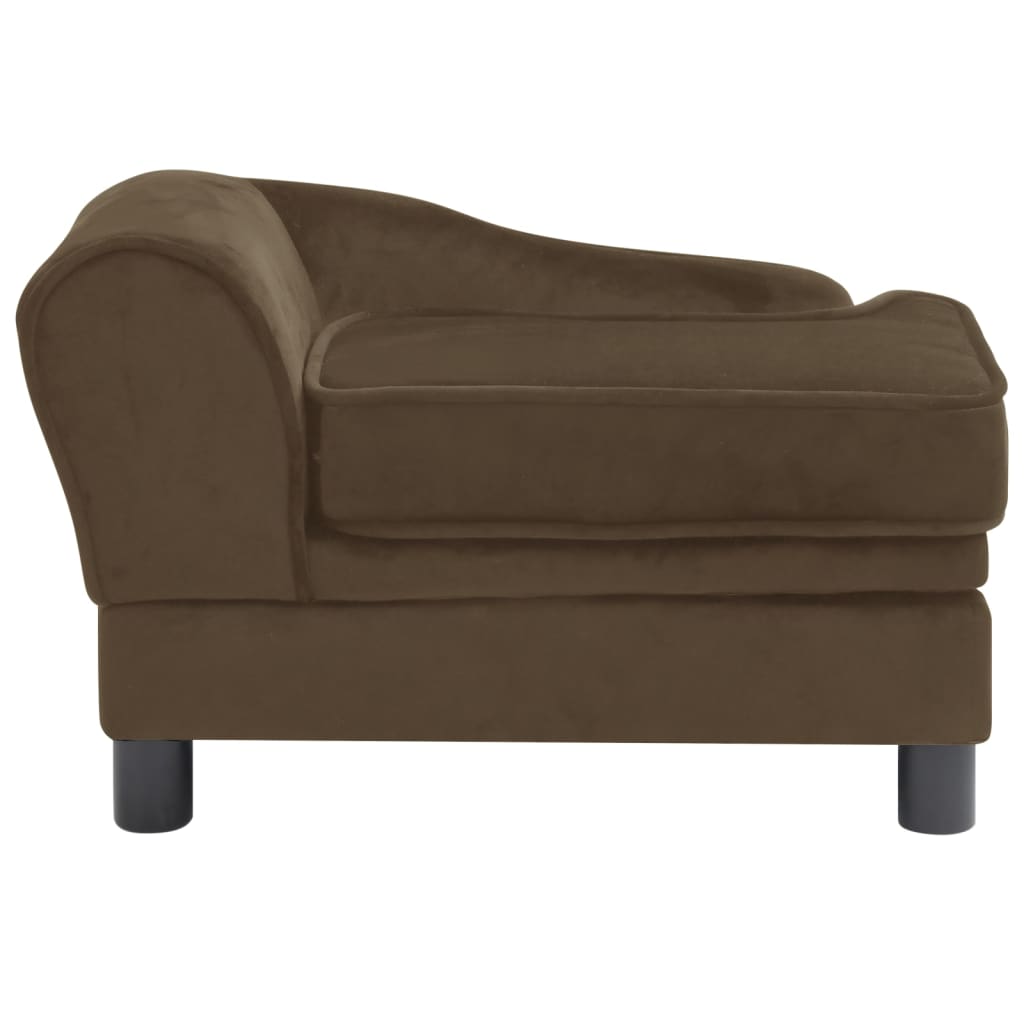 

vidaXL Hondenbank 57x34x36 cm pluche bruin