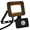 vidaXL anduriga LED prožektor, 10 W, soe valge