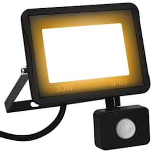 vidaXL anduriga LED prožektor, 30 W, soe valge