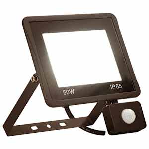 LED reflektor s senzorjem 50 W toplo bel