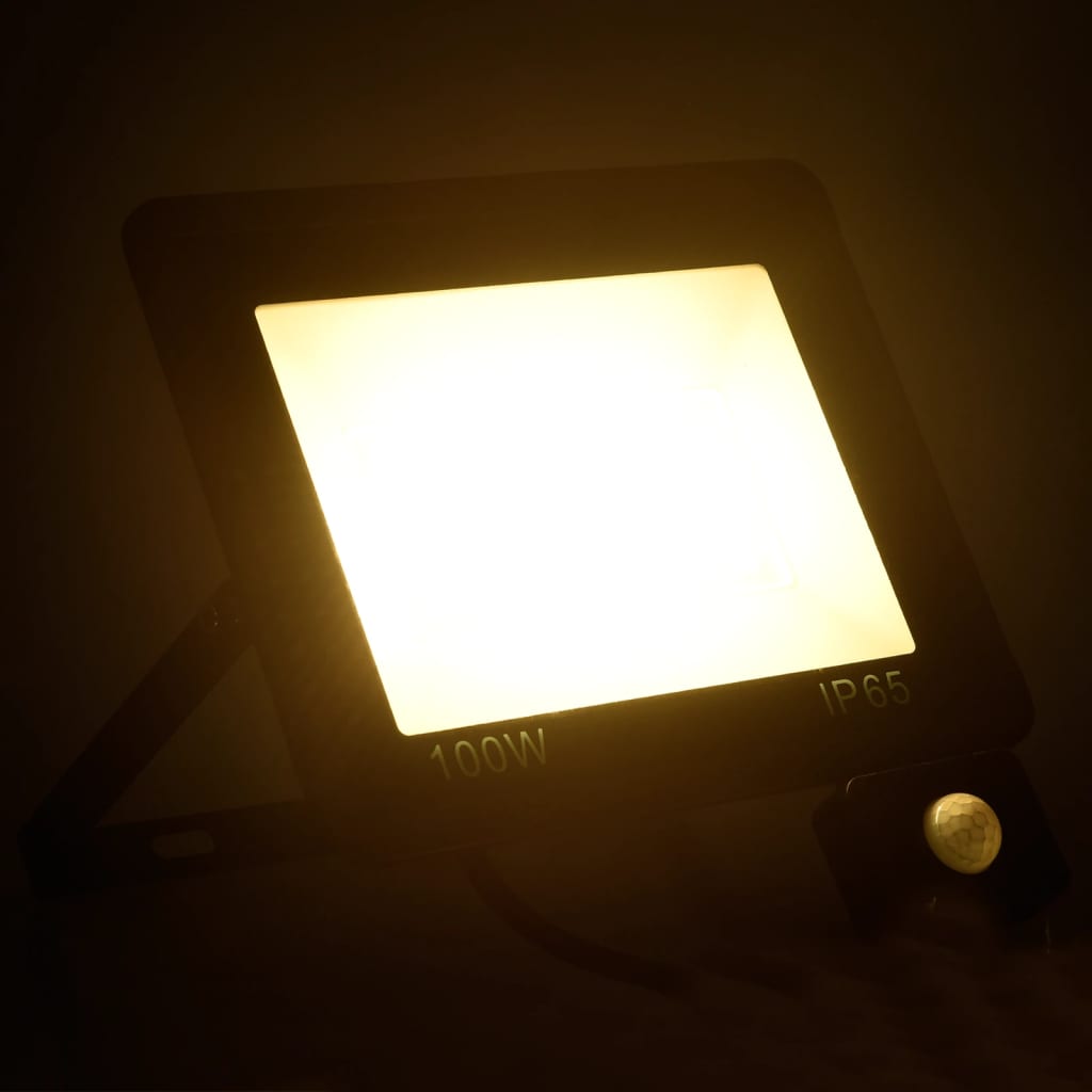 vidaXL meleg fehér fényű szenzoros LED-reflektor 100 W