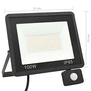 LED reflektor se senzorem 100 W teplé bílé světlo - obrázek 11