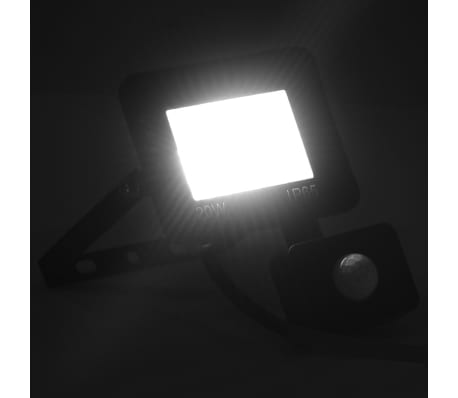 vidaXL Faretto a LED con Sensore 20 W Bianco Freddo
