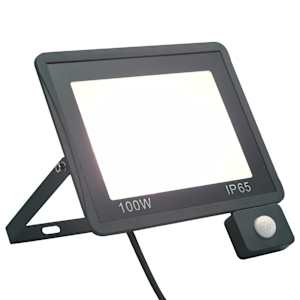 LED reflektor se senzorem 100 W studené bílé světlo - obrázek 1
