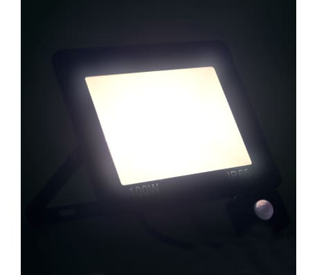 vidaXL Spotlight met sensor LED 100 W koudwit