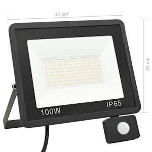 LED reflektor se senzorem 100 W studené bílé světlo - obrázek 11