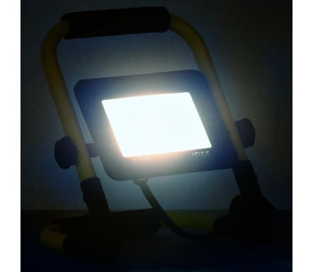 vidaXL Projetor c/ iluminação LED e pega 30 W branco frio