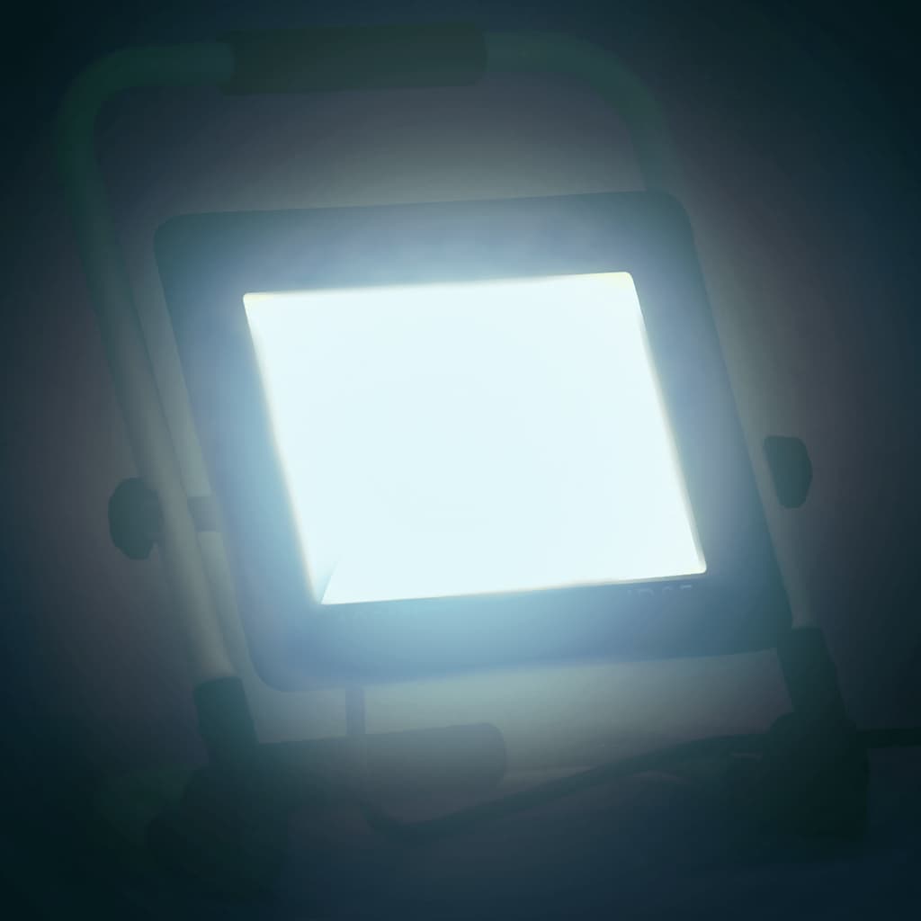 vidaXL Spotlight met handvat LED 100 W koudwit afbeelding