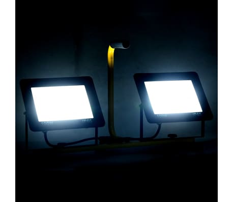 vidaXL Spotlight met handvat LED 2x100 W koudwit