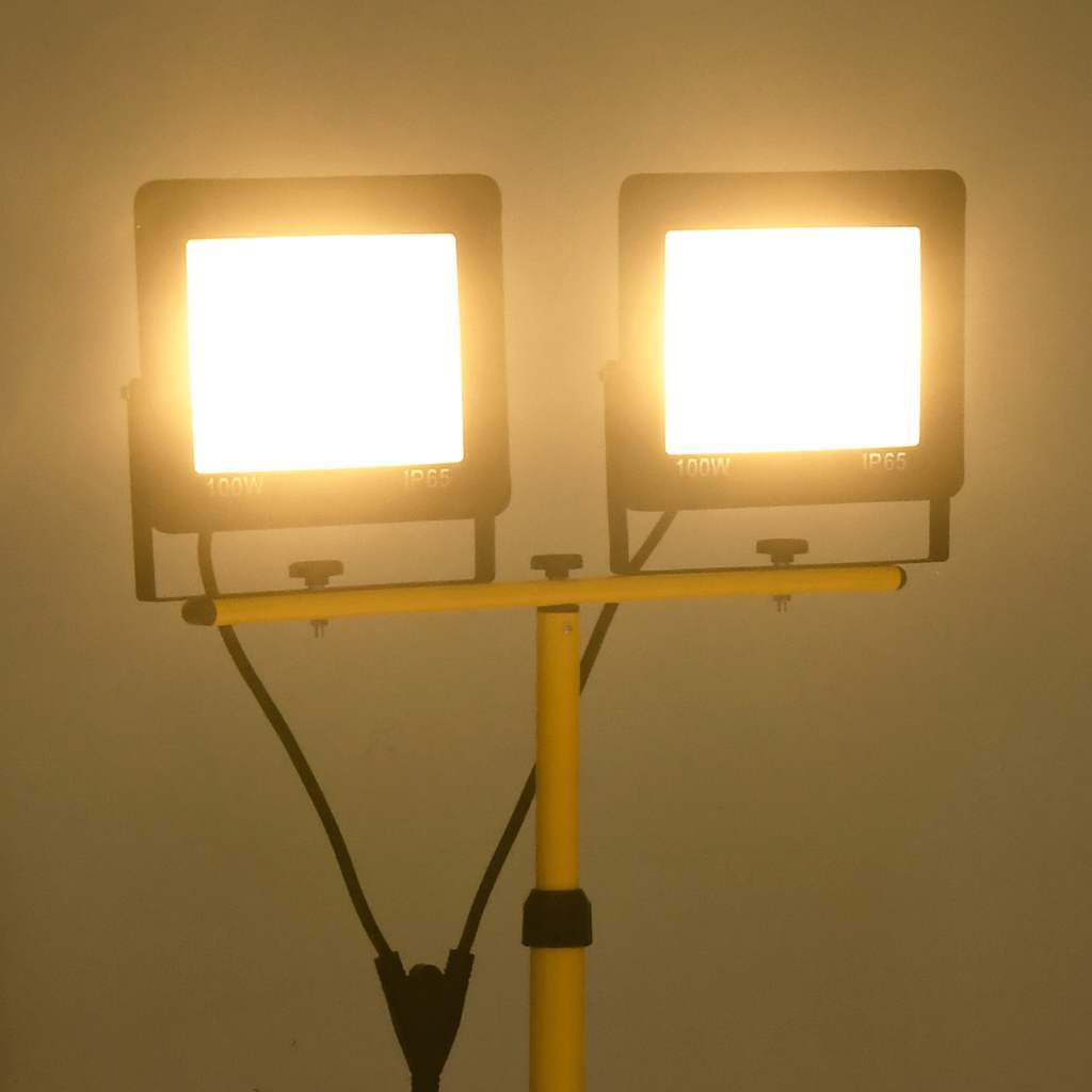 Thumbnail - vidaXL LED-Fluter mit Stativ 2x100 W Warmweiß