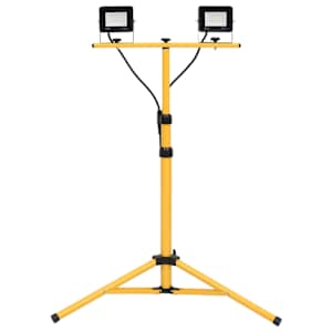 vidaXL statiiviga LED prožektor, 2 x 20 W, k&uuml;lm valge