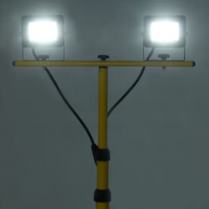 vidaXL Προβολέας LED με Τρίποδο Ψυχρό Λευκό 2 x 20 W