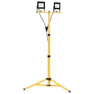 vidaXL statiiviga LED prožektor, 2 x 30 W, k&uuml;lm valge