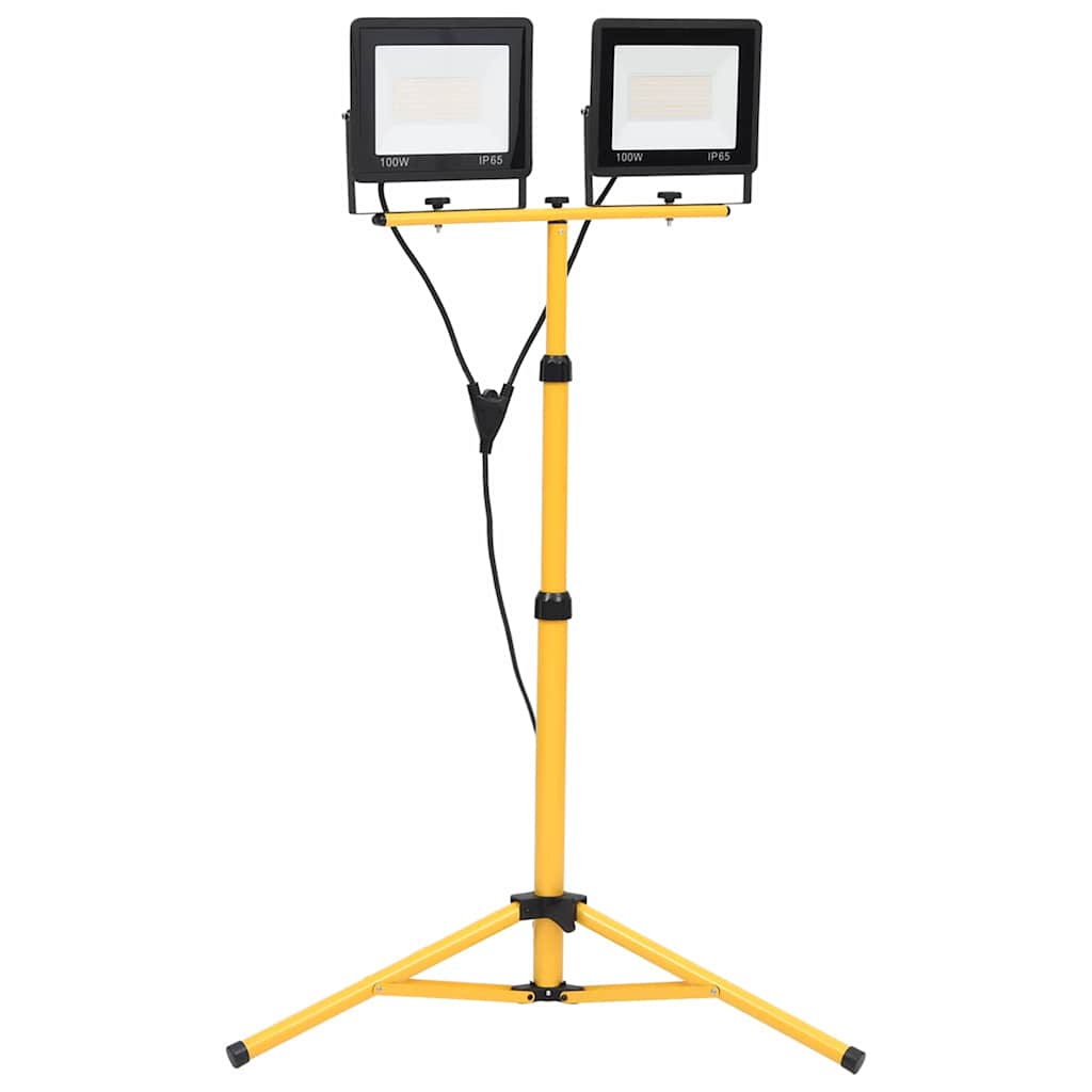 vidaXL Proiector cu LED și trepied, 2x100 W, alb rece