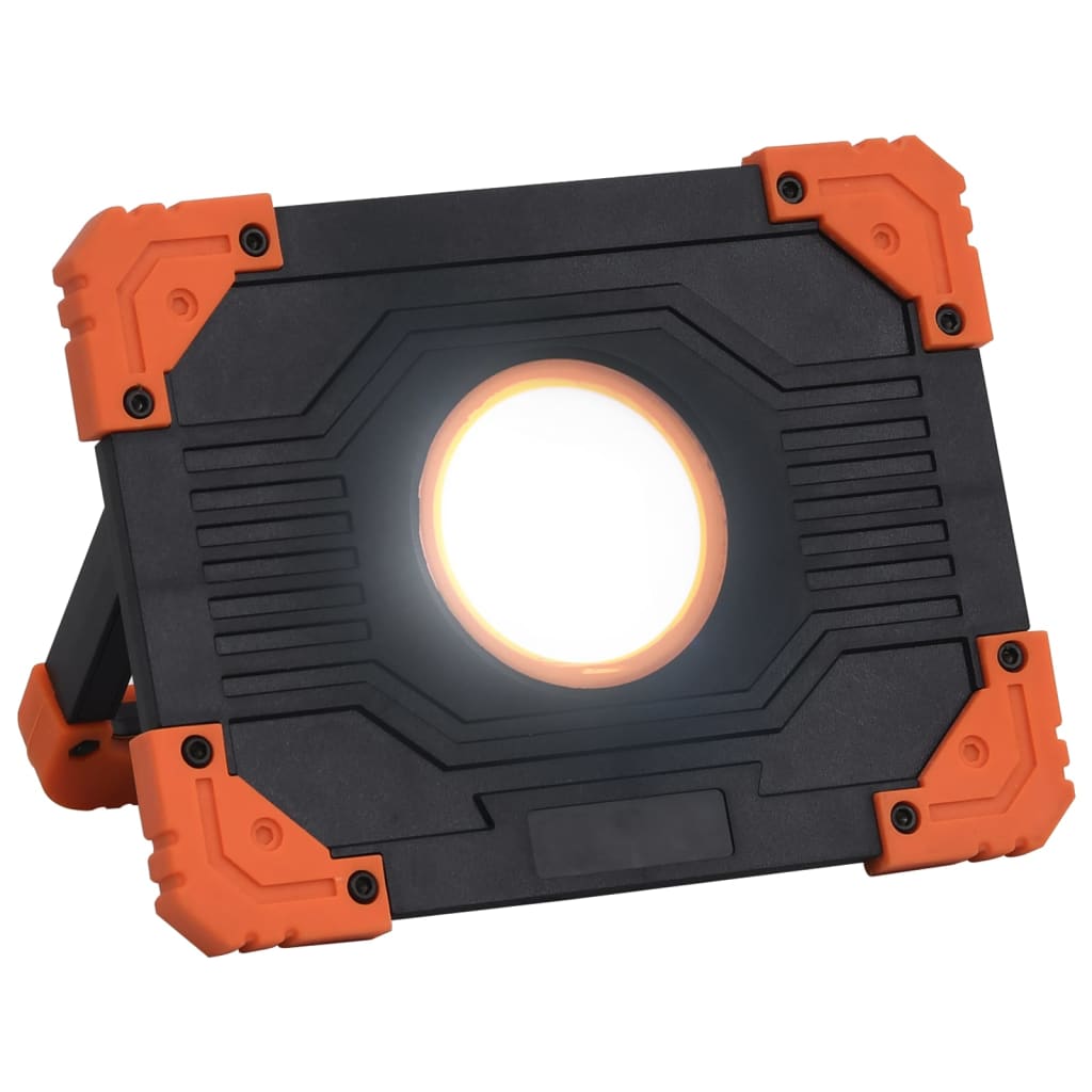 vidaXL Reflector portabil cu LED, 10 W, alb rece, ABS