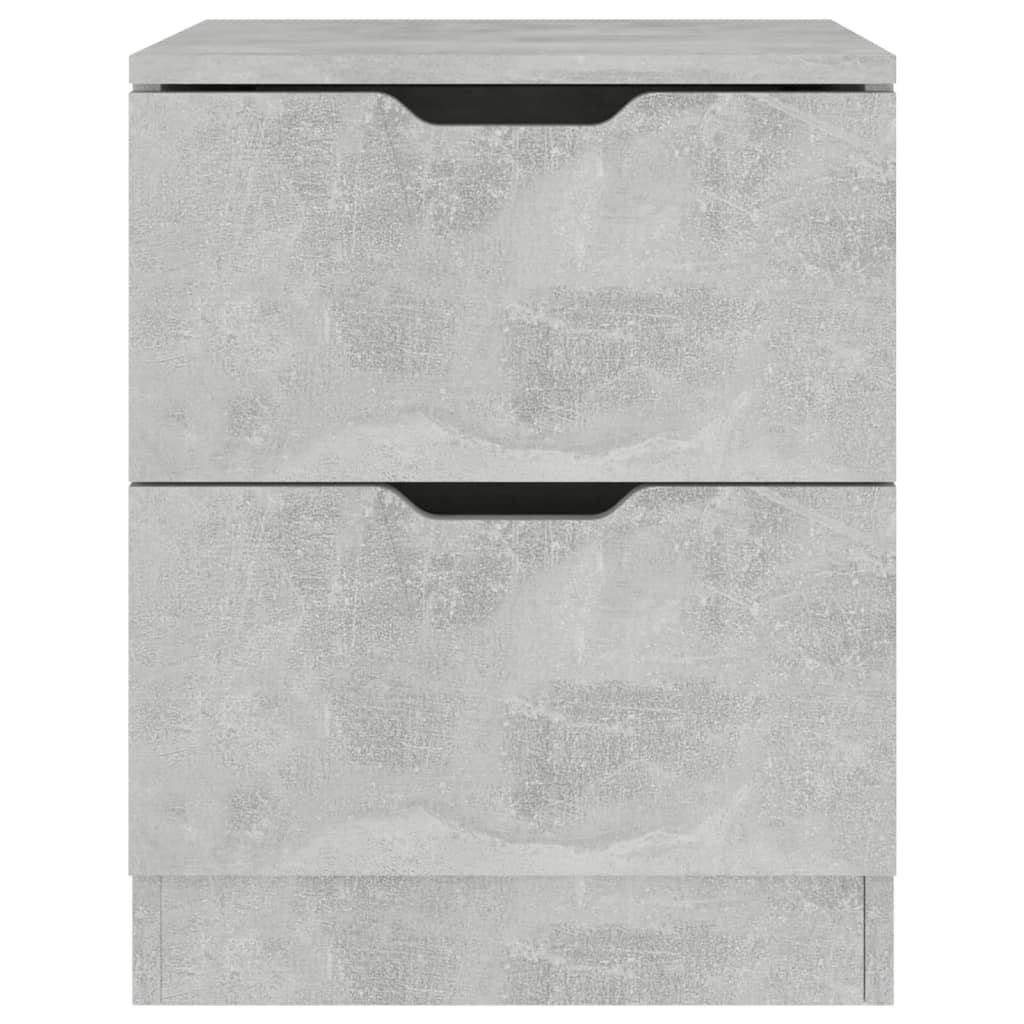 vidaXL Nachtkastje 40x40x50 cm bewerkt hout betongrijs afbeelding
