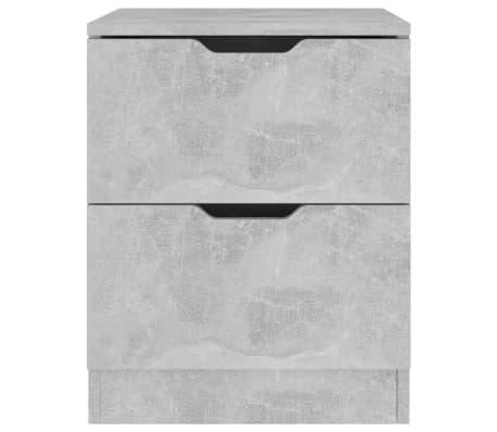 vidaXL Нощнo шкафче, бетонно сиво, 40x40x50 см, ПДЧ