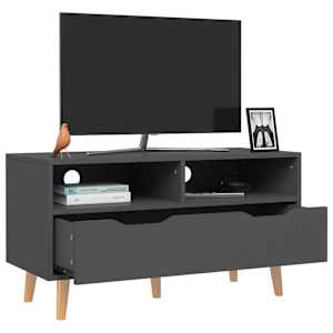 TV skříňka šedá 90 x 40 x 48,5 cm kompozitní dřevo - obrázek 3