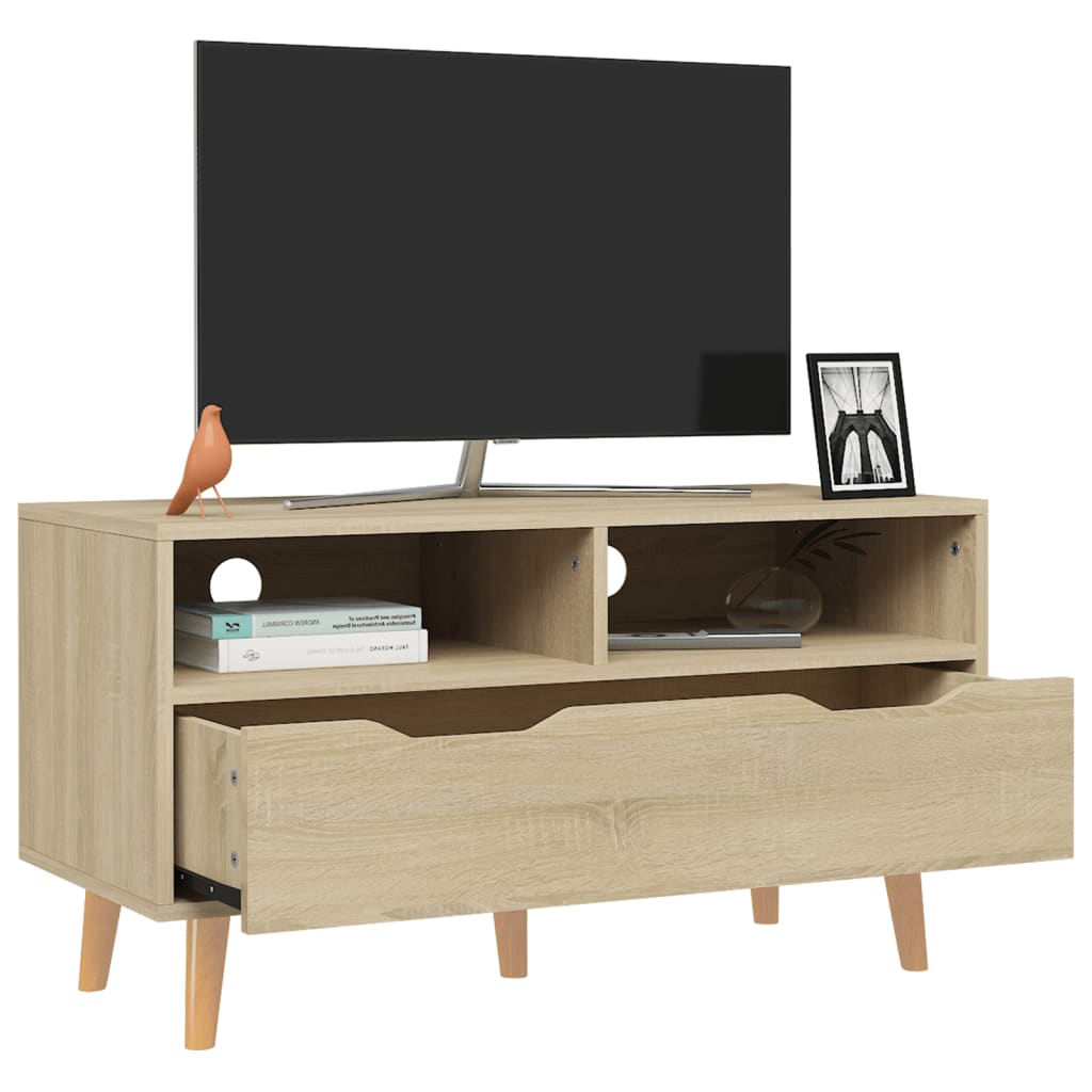 

vidaXL Tv-meubel 90x40x48,5 cm spaanplaat sonoma eikenkleurig