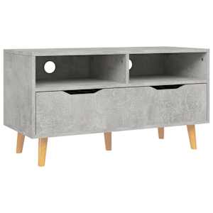 TV skříňka betonově šedá 90 x 40 x 48,5 cm kompozitní dřevo - obrázek 2
