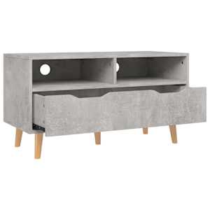 TV skříňka betonově šedá 90 x 40 x 48,5 cm kompozitní dřevo - obrázek 4