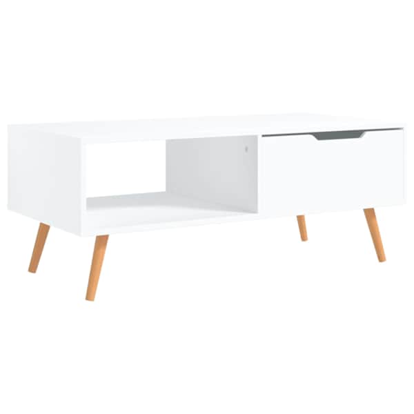 vidaXL kohvilaud, valge, 100x49,5x43 cm tehispuit