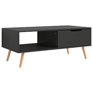 Konferenční stolek šedý 100 x 49,5 x 43 cm kompozitní dřevo - obrázek 2