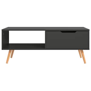 Konferenční stolek šedý 100 x 49,5 x 43 cm kompozitní dřevo - obrázek 3