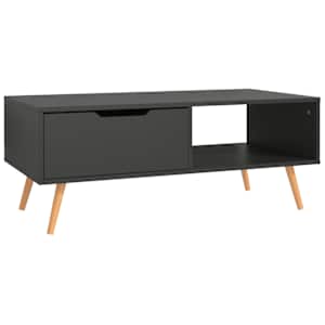 Konferenční stolek šedý 100 x 49,5 x 43 cm kompozitní dřevo - obrázek 4