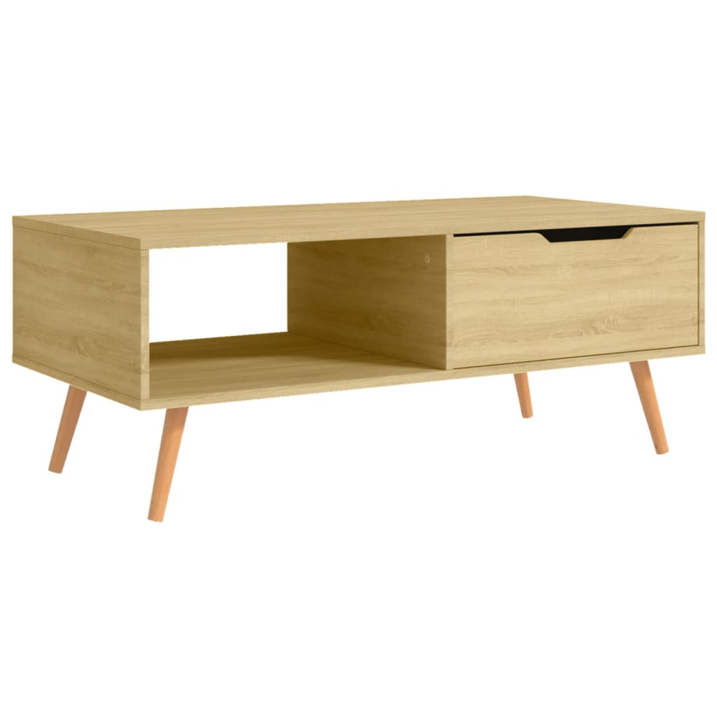 

vidaXL Coffee Table Sonoma Oak 39.4"x19.5"x16.9" Engineered Wood