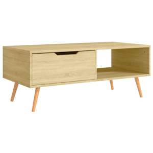 Konferenční stolek dub sonoma 100x49,5x43 cm kompozitní dřevo - obrázek 4