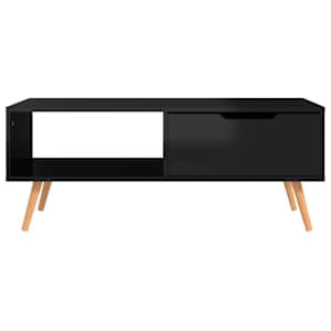 Konferenční stolek černý lesklý 100x49,5x43 cm kompozitní dřevo - obrázek 3