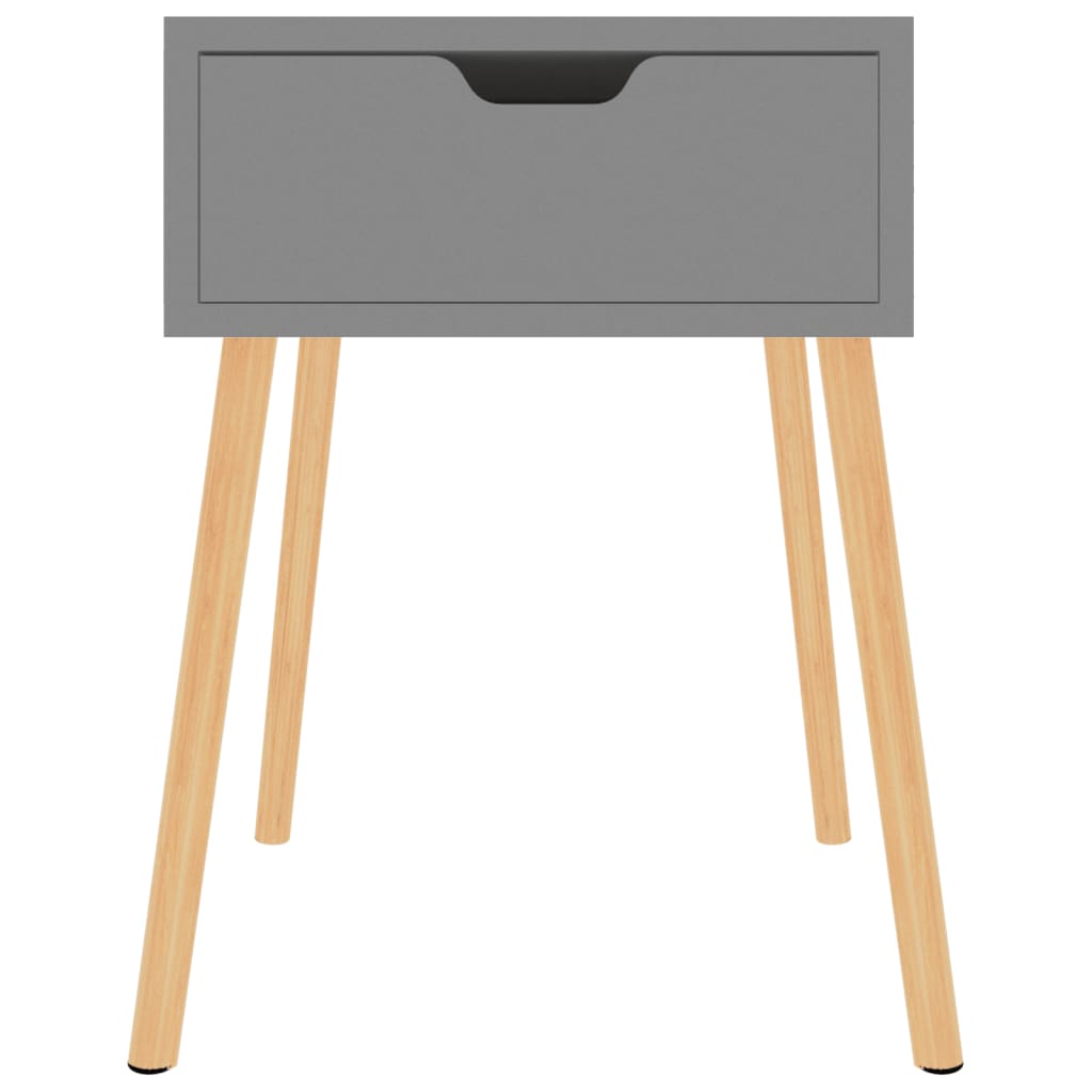 Thumbnail - vidaXL Nachttische 2 Stk. Grau 40x40x56 cm Holzwerkstoff