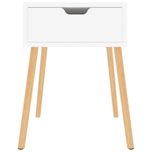 Noční stolky 2 ks bílé vysoký lesk 40x40x56 cm kompozitní dřevo - obrázek 3