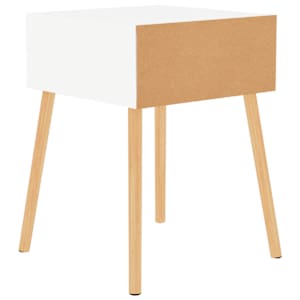 Noční stolky 2 ks bílé vysoký lesk 40x40x56 cm kompozitní dřevo - obrázek 5