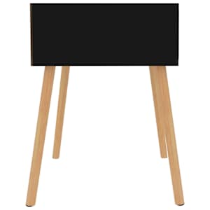 Noční stolek černý vysoký lesk 40 x 40 x 56 cm kompozitní dřevo - obrázek 4