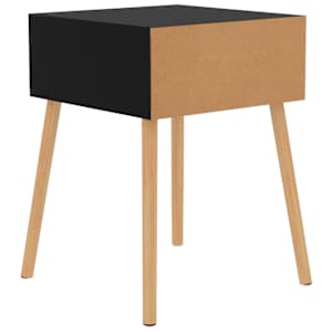 Noční stolek černý vysoký lesk 40 x 40 x 56 cm kompozitní dřevo - obrázek 5