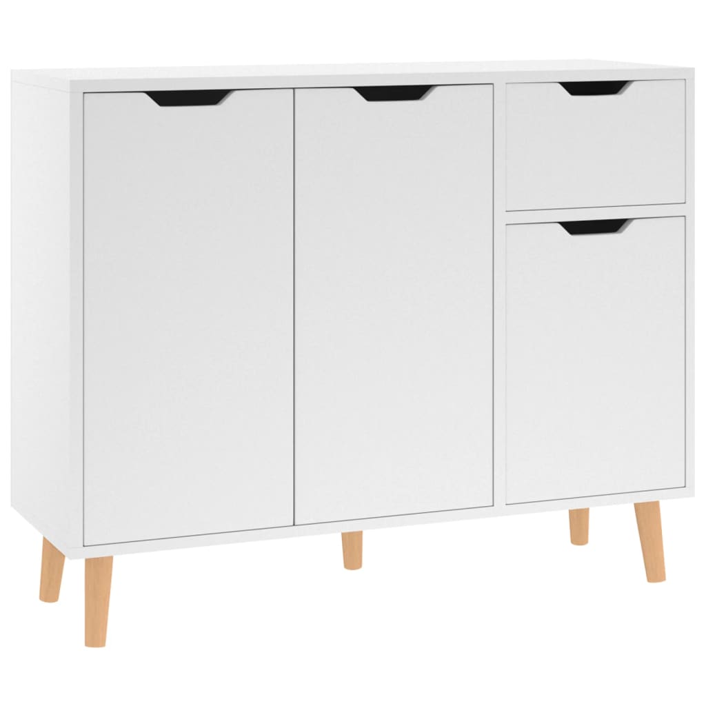 

vidaXL Sideboard White 35.4"x11.8"x28.3" Engineered Wood