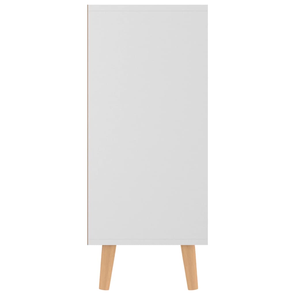 Fehér forgácslap tálalószekrény 90 x 30 x 72 cm 