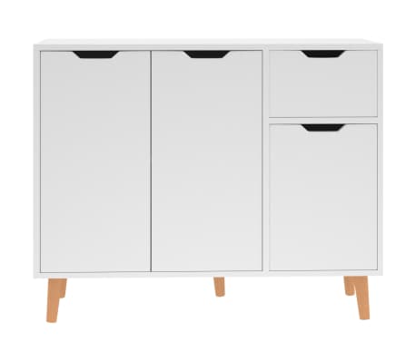 vidaXL サイドボード ホワイト 90x30x72 cm エンジニアリングウッド