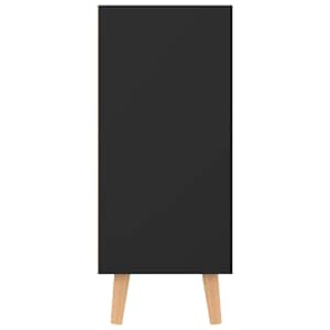 Příborník černý 90 x 30 x 72 cm kompozitní dřevo - obrázek 4