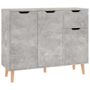 Příborník betonově šedý 90 x 30 x 72 cm kompozitní dřevo - obrázek 2