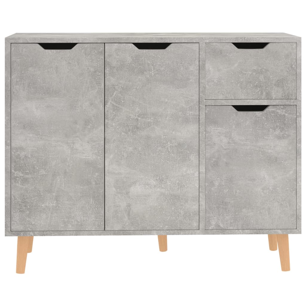 

vidaXL Dressoir 90x30x72 cm spaanplaat betongrijs
