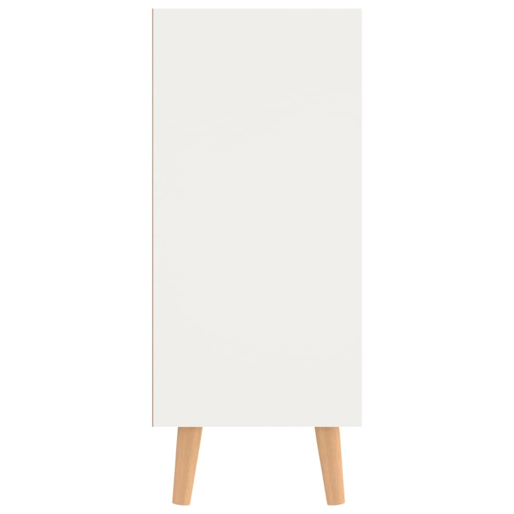 Fehér-sonoma színű forgácslap tálalószekrény 90 x 30 x 72 cm 
