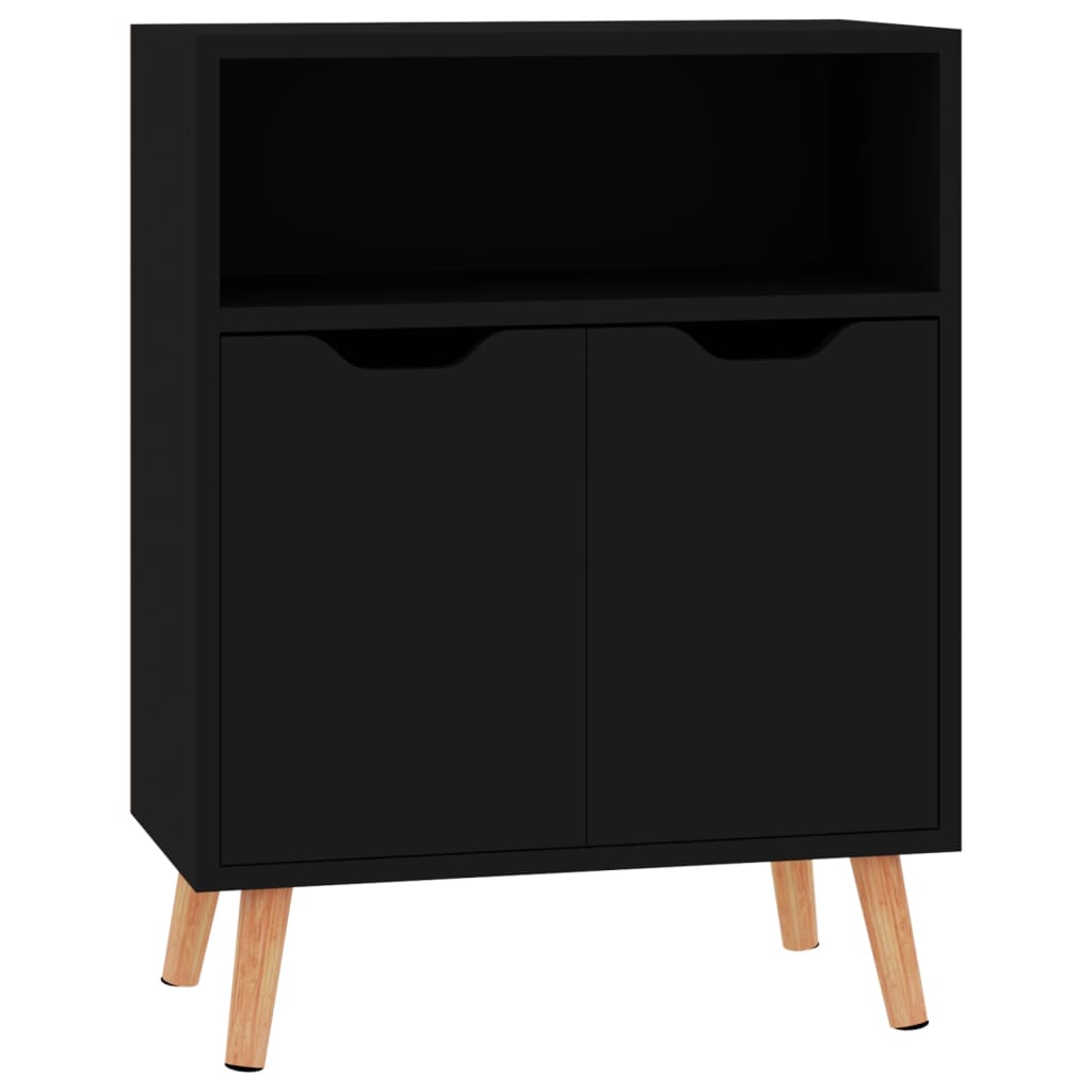 

vidaXL Sideboard Black 23.6"x11.8"x28.3" Engineered Wood