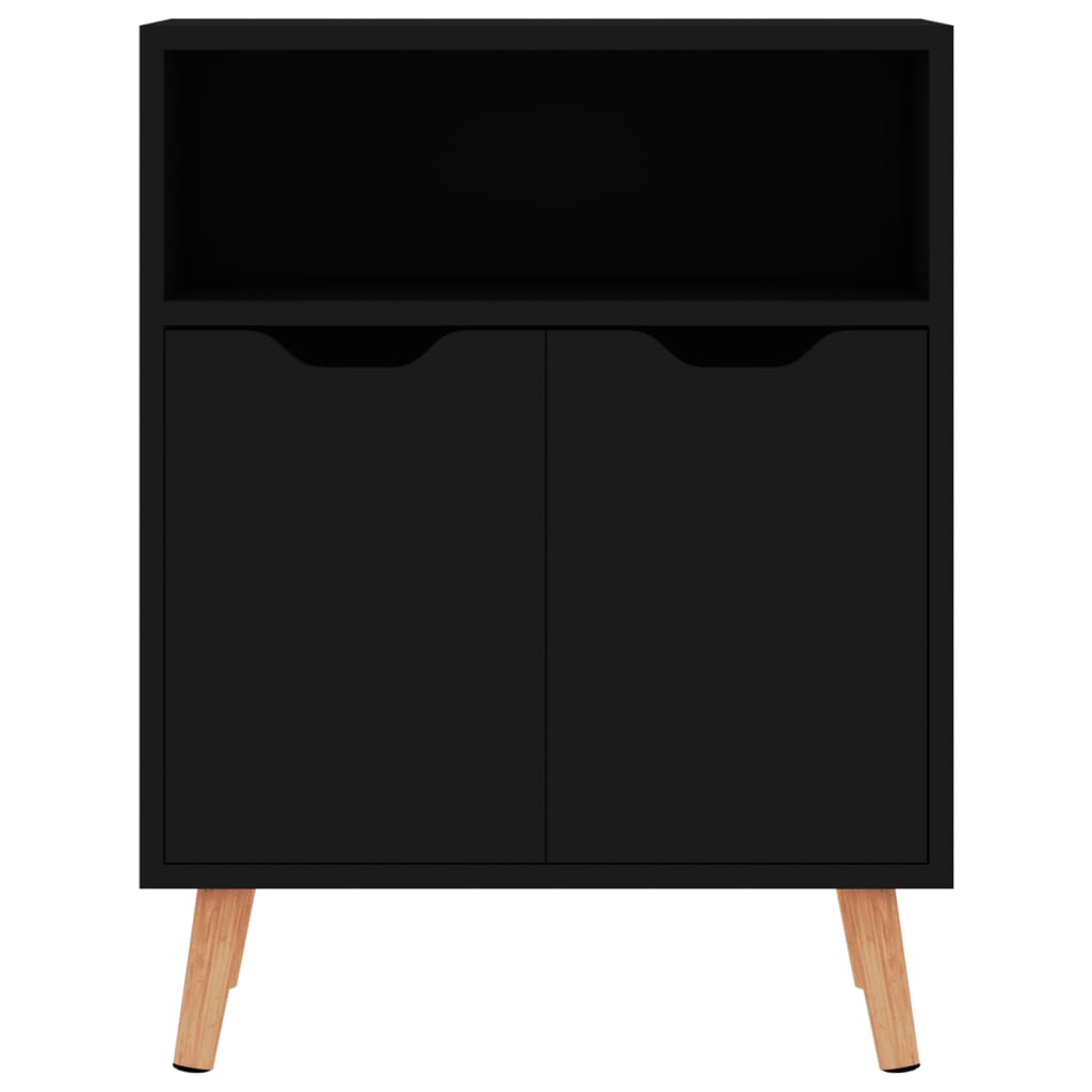

vidaXL Dressoir 60x30x72 cm spaanplaat zwart